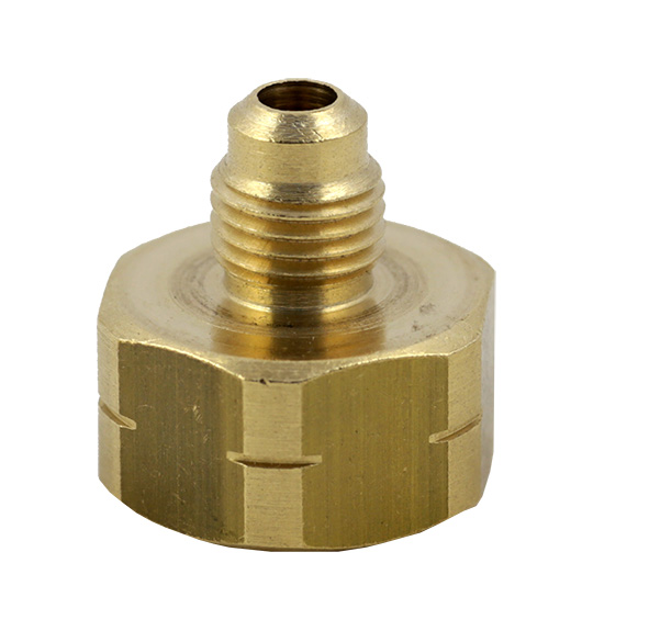 R290/R600a - valve Adapter female W20-1/14 LH (left hand) -1/2 16 ACME male LH (left hand)