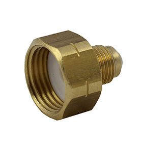 R32 and other flammable refrigerants - valve adapter inlet female W 21,8-1/14 LH - outlet 1/2 - 16 ACME M. LH