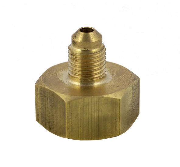 R410A - valve adapter female W21,7x1/14 RH (right hand) - outlet 5/16 SAE male RH (right hand)