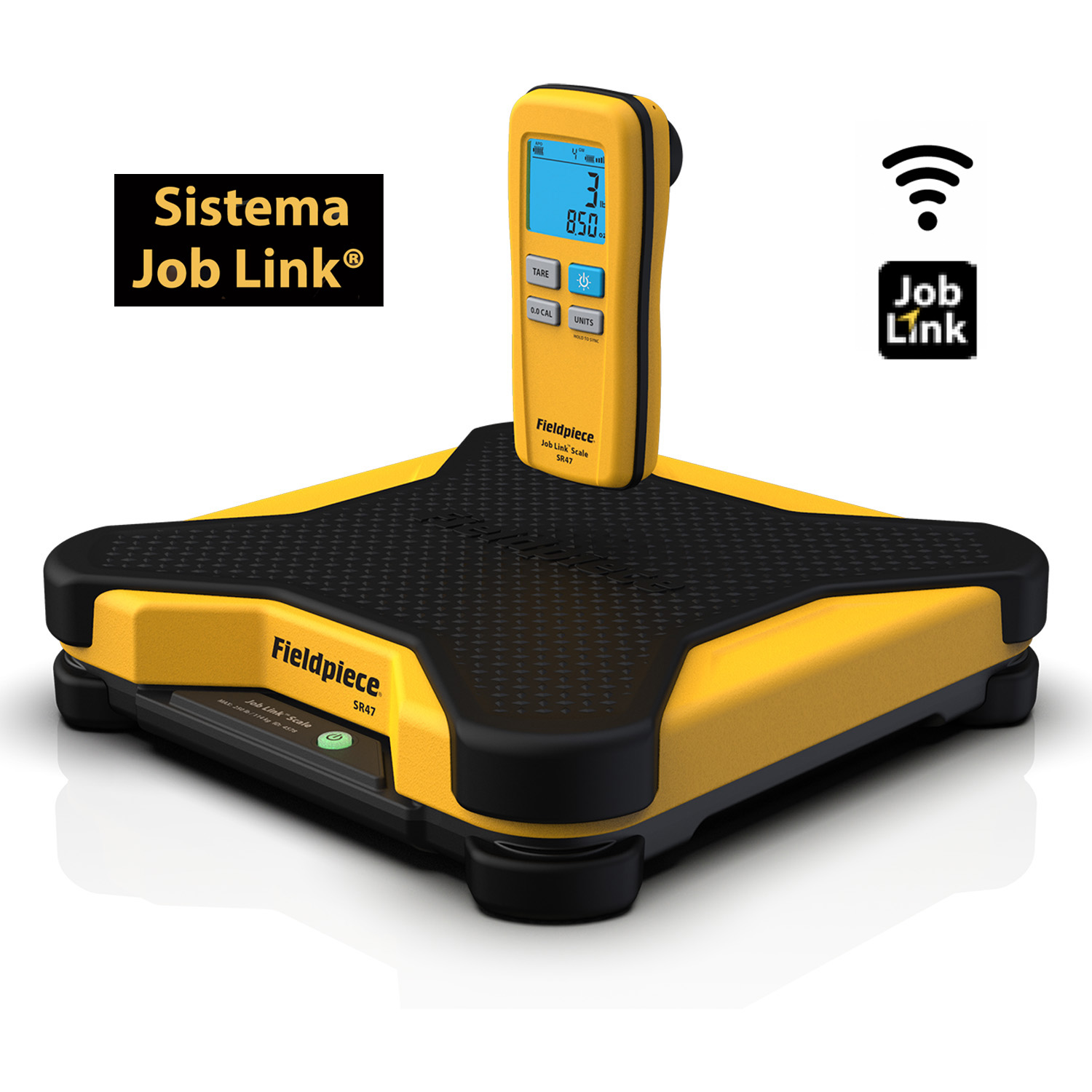 Fieldpiece USA - SR47INT - Bilancia wireless per gas refrigerante portata 114 kg. (sistema wireless Job Link) - Rapporto di Taratura incluso