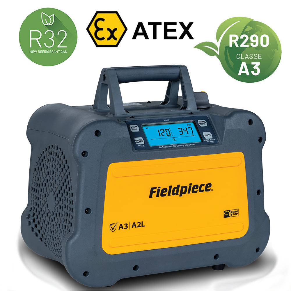 Fieldpiece USA - MR53INT - Recuperatore ATEX gas refrigerante digitale da 1 HP - 0,75 Kw - 430 kg/ora in modalità push/pull (R410A)