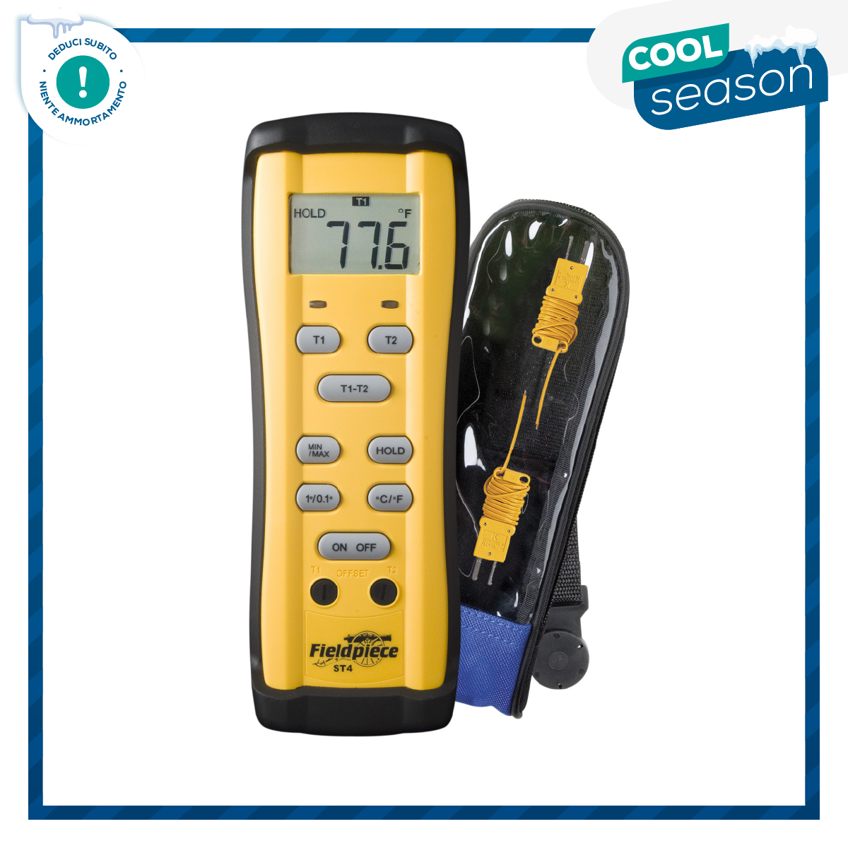 Fieldpiece USA - ST4 – Dual Temperature Meter Type K