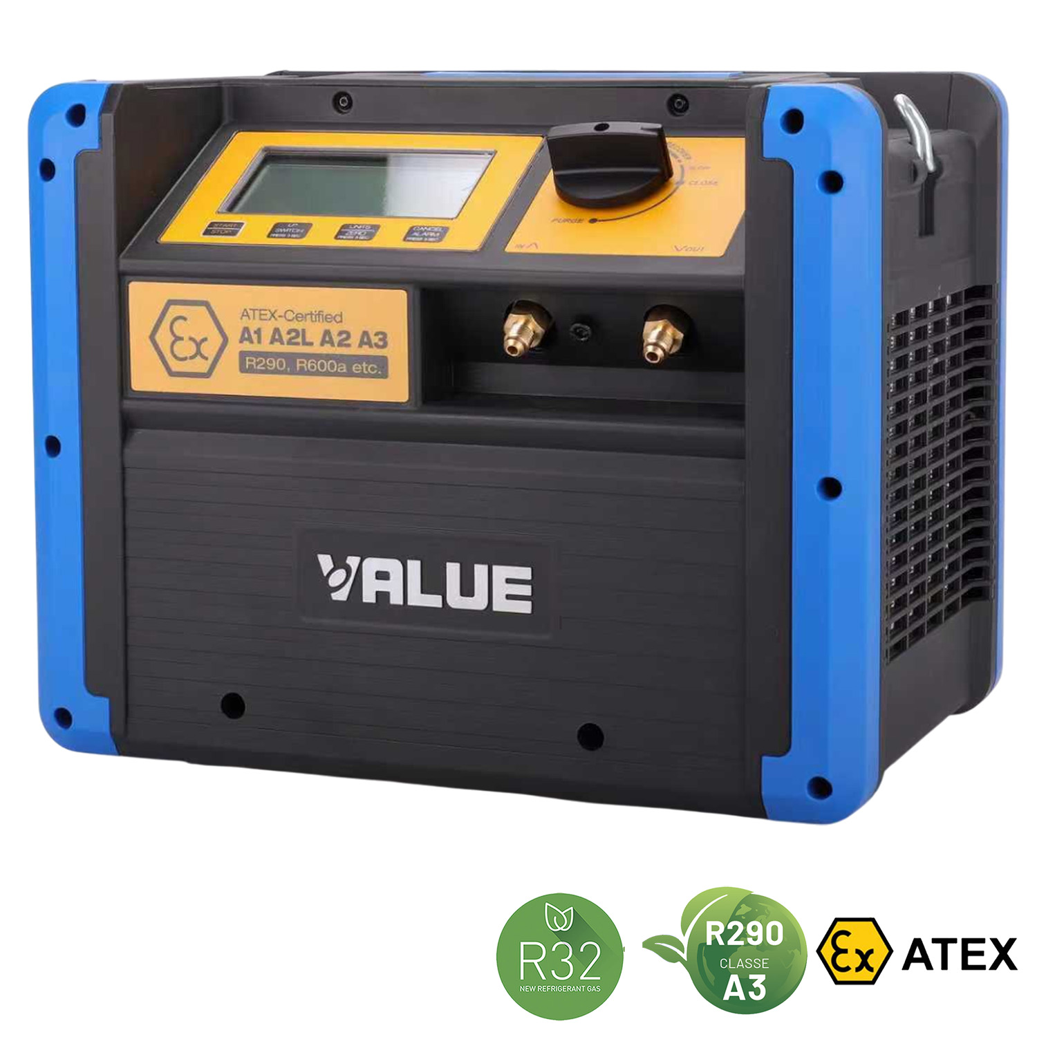 VALUE VRDDF - Recuperatore certificato ATEX per gas infiammabili 1 HP-0,75 KW, 510 kg/ora in push/pull, adatto anche per refrigeranti A2L e A3 (propano R290)