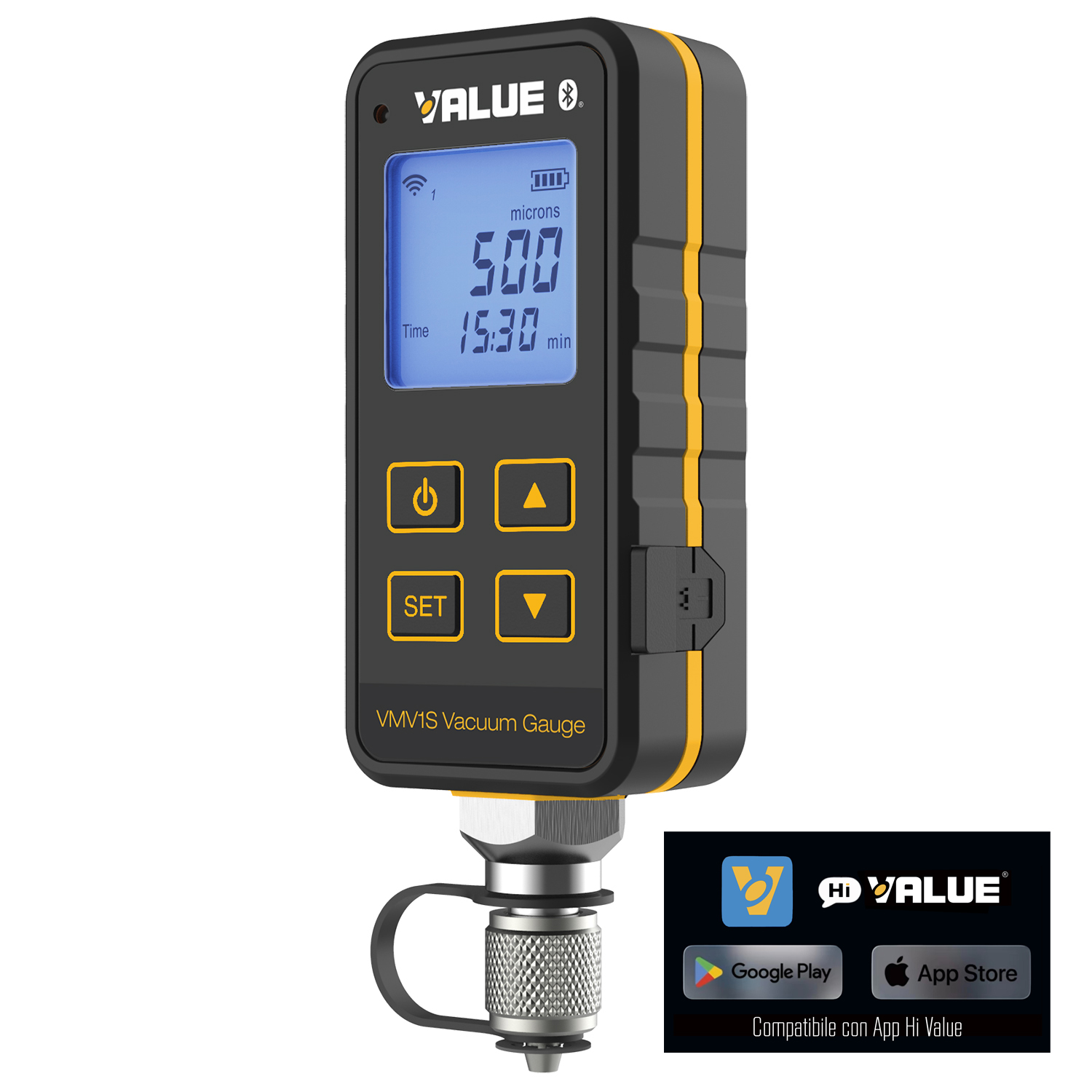 VALUE Digital Vacuum Gauge VMV1S