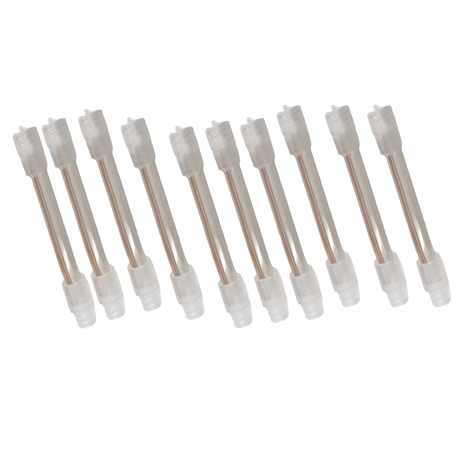 Prolunga flessibile in plastica con attacco Luer-Lock, per collegamento ad attacchi SMART HVACR e AUTO R134a e R1234yf - confezione da 10 pezzi