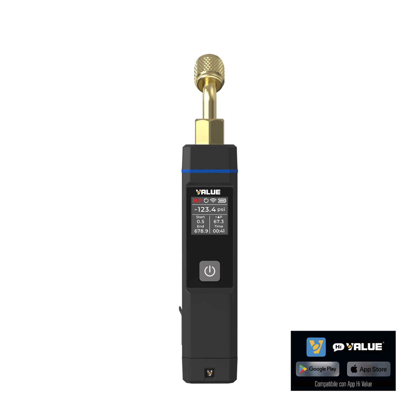 VALUE VSP1 Bluetooth Pressure Probe with Digital Display