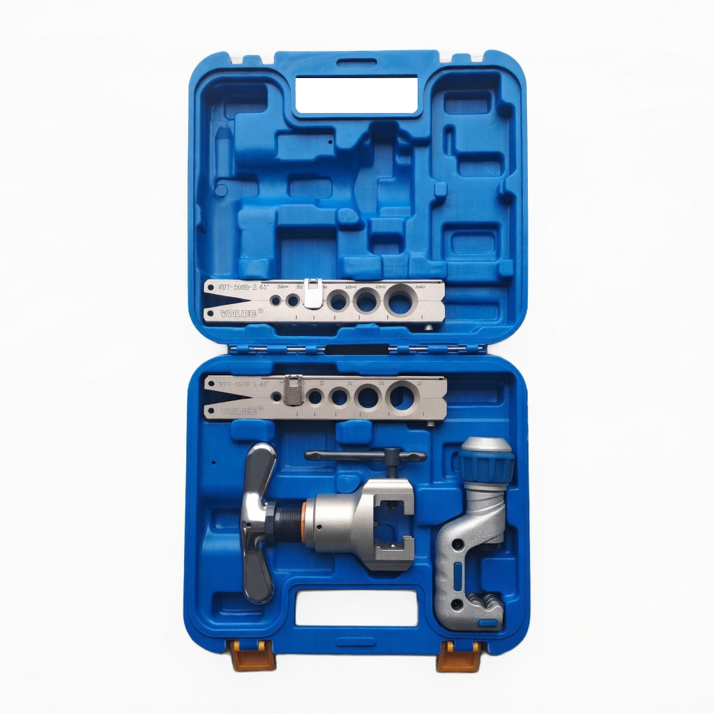 VALUE Kit VFT-808UA-MIS - Kit Utensili HVAC-R in Valigetta, Composto da Cartellatrice a Frizione in Alluminio VFT-808UA  + Tagliatubi VTC-32