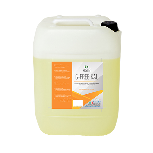 G-Free Kal - eliminazione depositi calcare a base acida non corrosiva (acido organico) 20 Lt - 20 Kg