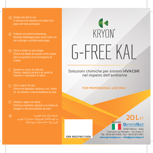 G-Free Kal - eliminazione depositi calcare a base acida non corrosiva (acido organico) 20 Lt - 20 Kg - Foto 3
