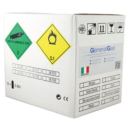Bombola ossigeno G-OXYGEN da 0,95 litri / 0,112 mc (112 litri) - confezione 12 pezzi - Foto 3