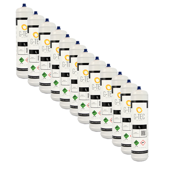 Nitrogen Cylinder G-NITROGEN 0,95 lt . / 0,105 mc (105 litrers) - pack of 12 pieces