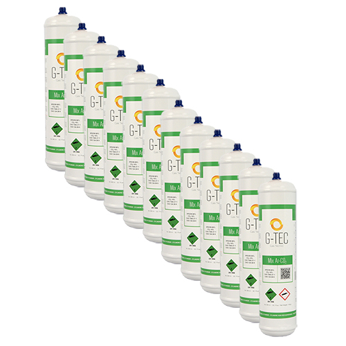 Cylinder G-MIX ARGON CO2 da 0,95 lt / 0,117 mc - pack of 12 pieces
