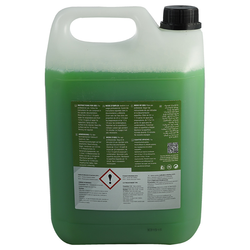 G-Eco Clean - pulizia e sanitizzazione evaporatori e condensatori -base alcalina - n° 4 confezioni da 5 Litri - Foto 3