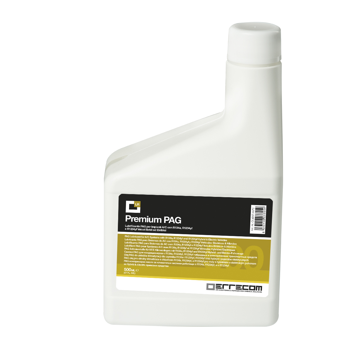 12 x Universal AUTO PREMIUM PAG Lubricant oil - Plastic Tank 500 ml - Package # 12 pcs (total 6 liters)