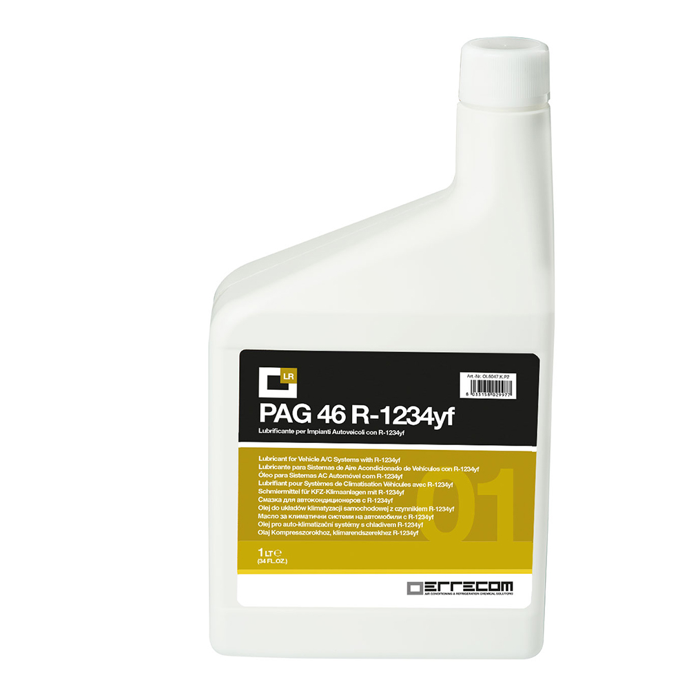 12 x AUTO PAG 46 yf lubricant oil (specific to 1234yf) - Plastic Tank 1 lt - Package # 12 pcs (total 12 liters)