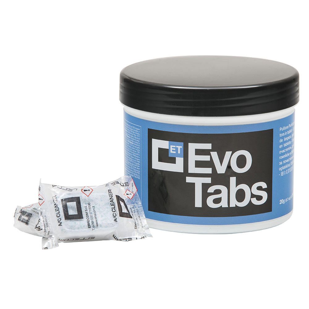 Purifying Cleaner for Evaporators in Tablet - EVO TABS - Jar 18 Tabs - Package # 1 pc.