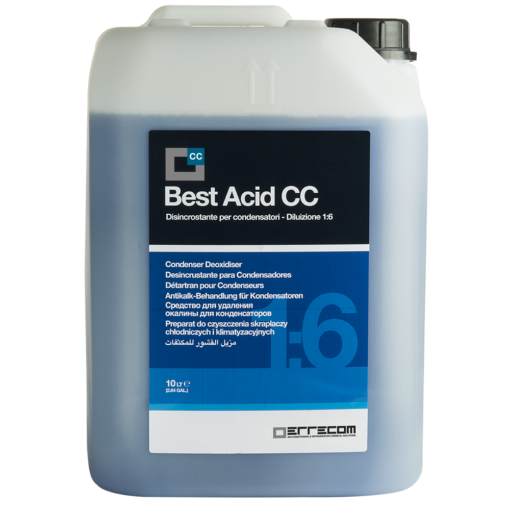 Concentrated Acid Condenser Liquid Deoxidiser - BEST ACID COND CLEANER - 10 lt - Package # 1 pc.