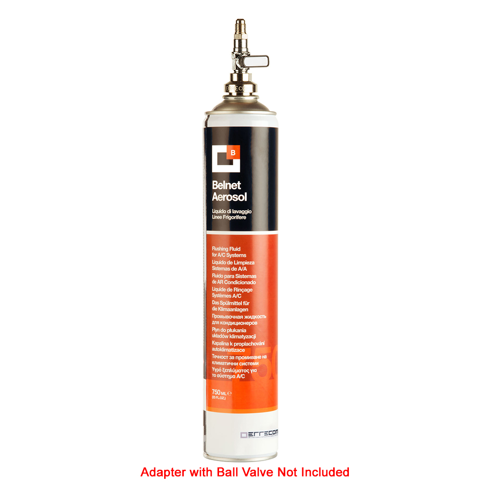 12 x Liquido di Lavaggio Linee Frigorifere con Filetto - BELNET AEROSOL - 750 ml - Confezione n° 12 pz.