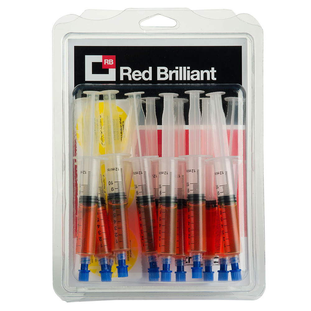 12 x POE based Leak Detector UV - RED BRILLIANT - 12 Cartridges of 7,5 ml - Package # 12 pcs.