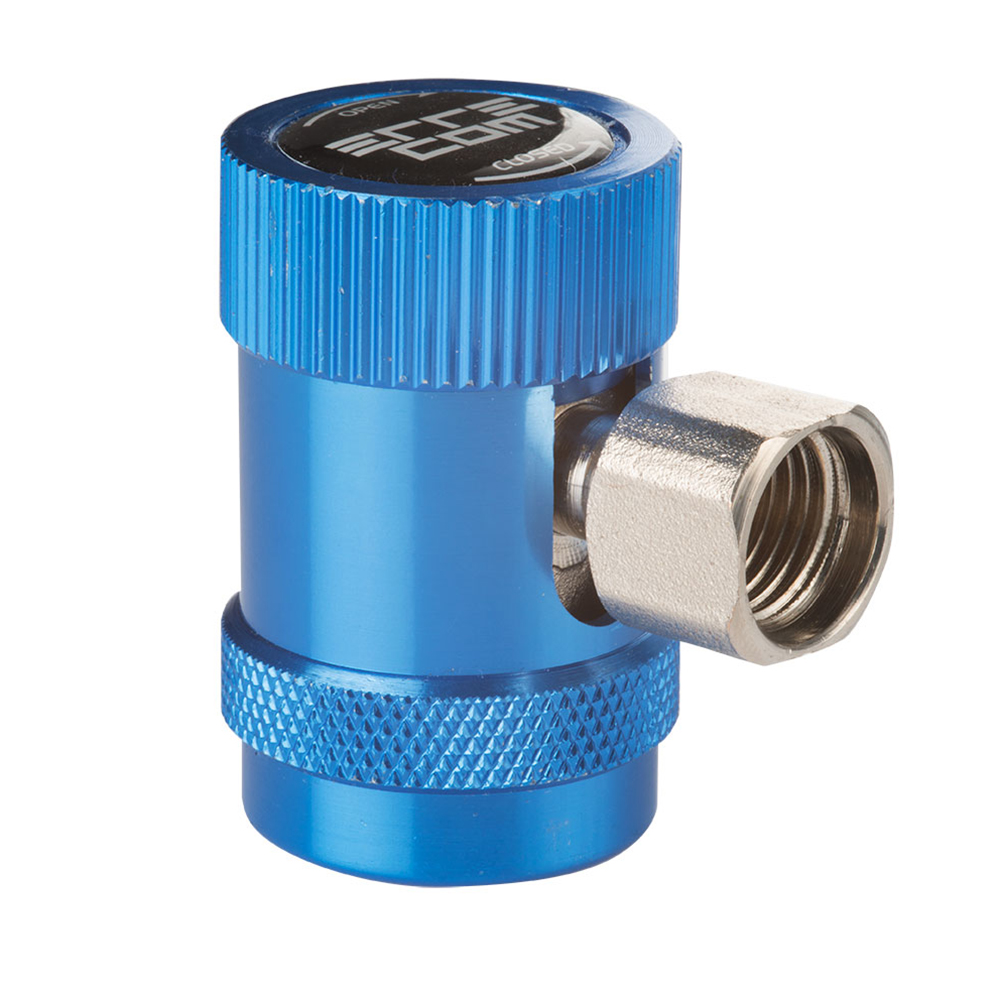 Quick Coupler for R1234yf - inlet J2888 - outlet M12x1,5 - SAE female - Low Side Port - Package # 1 pc.
