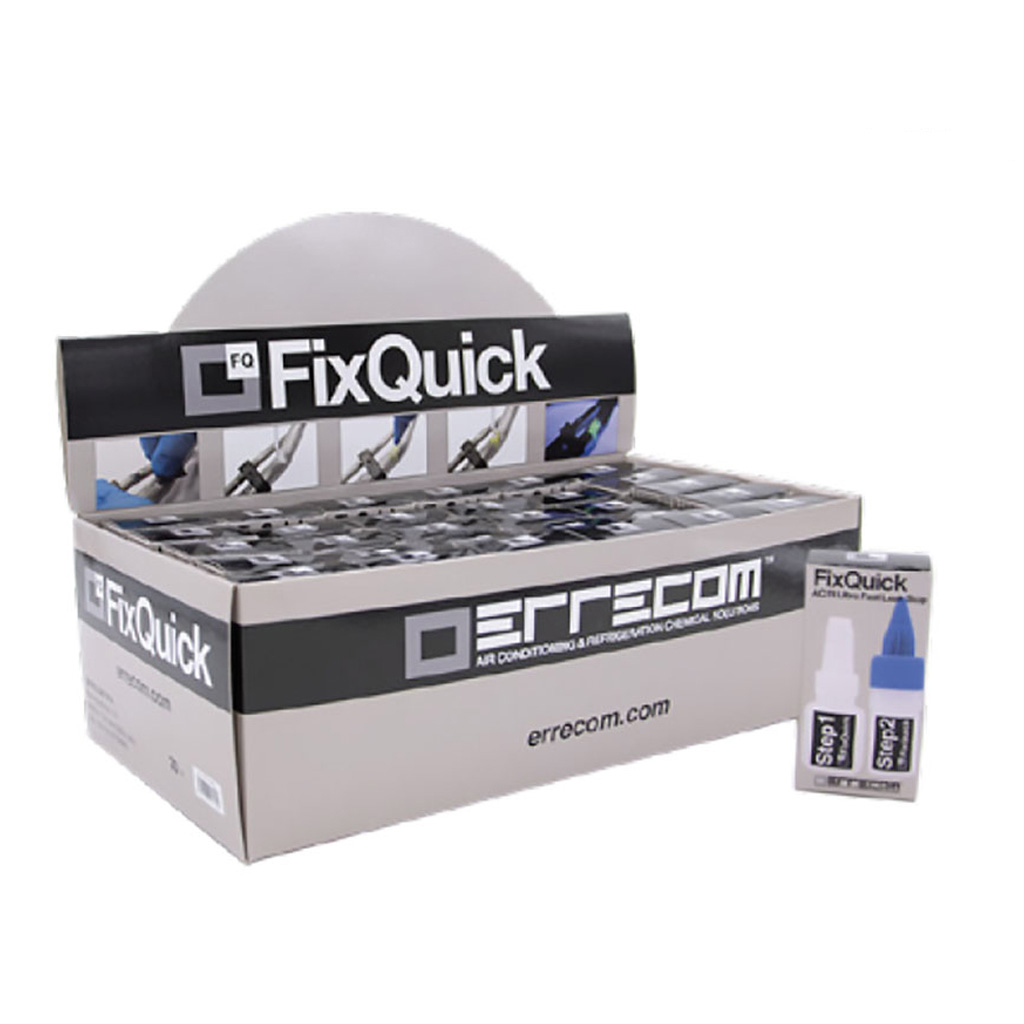 FixQuik - Ultra-fast UV Fluorescent Leak Stop - Package 1 kit with 2 bottles