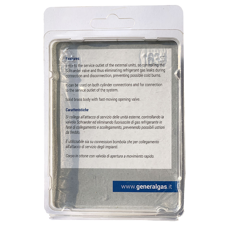 Valvola rubinetto R32 - ingresso femmina 1/2 ACME LH (sinistro) - uscita maschio 5/16 SAE RH (destro) con depressore - Foto 4