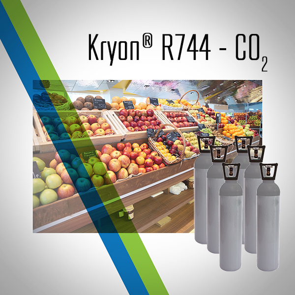R744 Kryon® 744 - CO2 anidride carbonica refrigerazione in Bombola a Rendere - 40 Lt - 30 Kg - valvola monofase (gas) - Foto 1 