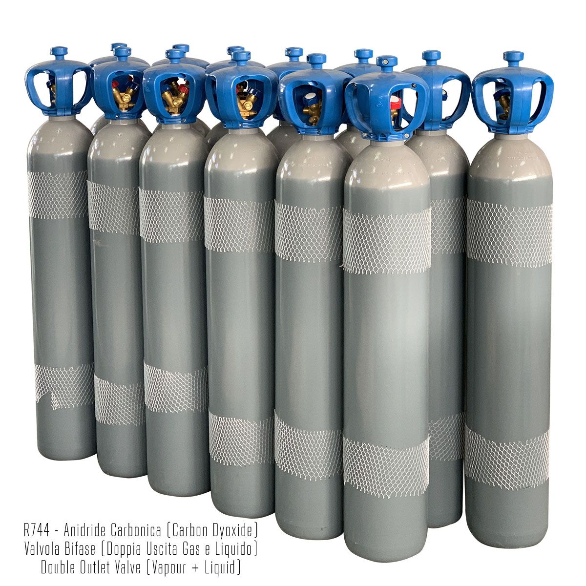 R744 Kryon® 744 - CO2 anidride carbonica refrigerazione in Bombola a Rendere - 40 Lt - 30 Kg - valvola bifase (liquido + gas) - Foto 3
