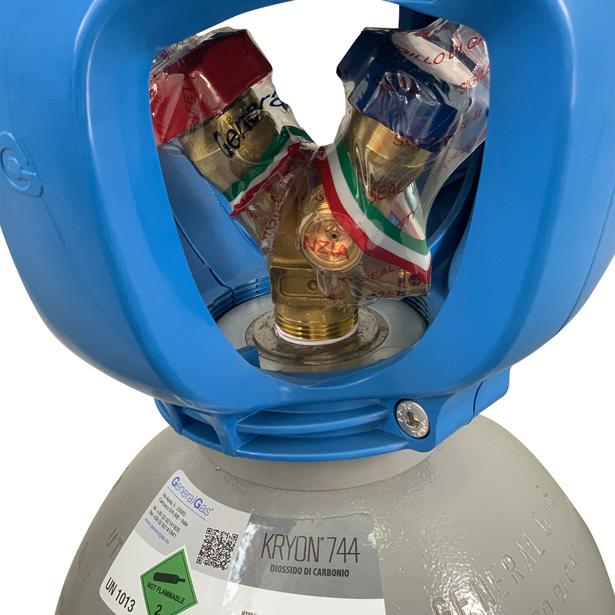 R744 Kryon® 744 - CO2 anidride carbonica refrigerazione in Bombola a Rendere - 40 Lt - 30 Kg - valvola bifase (liquido + gas) - Foto 5