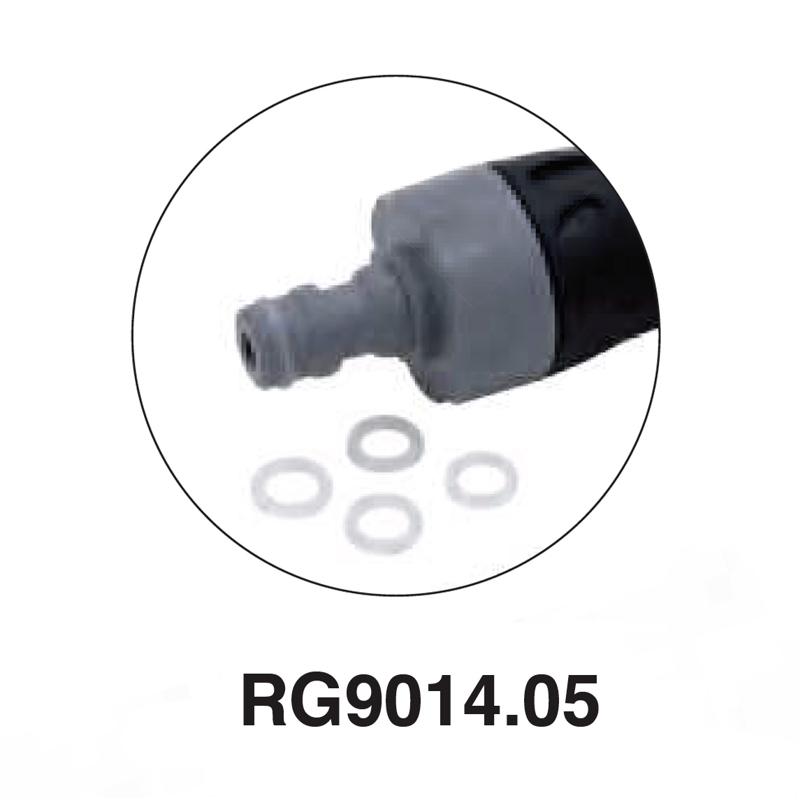 Jet Gun portable Water Jet Cleaning Machine (spare part) - gaskets for quick plastic connection (dispensing gun) - 5 pcs.