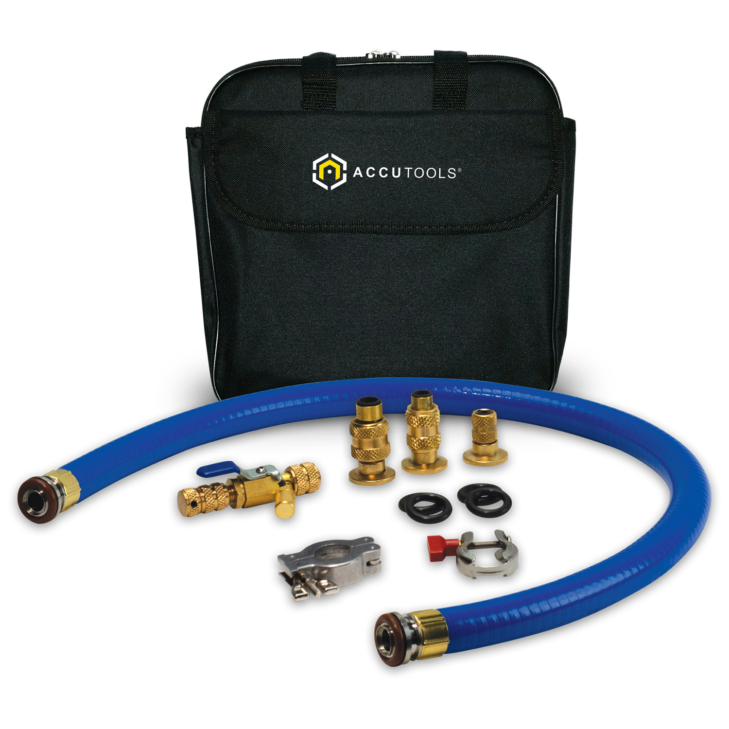 TruBlue Starter XL Kit by Accutools USA - Hi Perfomance Hose for Vacuum Pumps - internal diameter ¾ (with adapters and accessories)