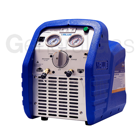 VALUE VRR12LOS-R32 - Recovery unit 3/4 HP with oil separator, 378 kg/hour push/pull mode, suitable for A2L refrigerants