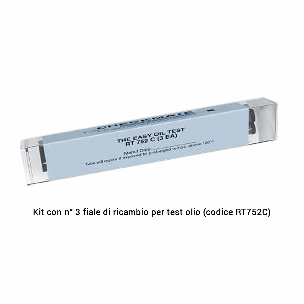 CHECKMATE - RT752C - kit of 3 spare ampules to measure on site the levels of contaminants in compressor oil and any refrigerant gas