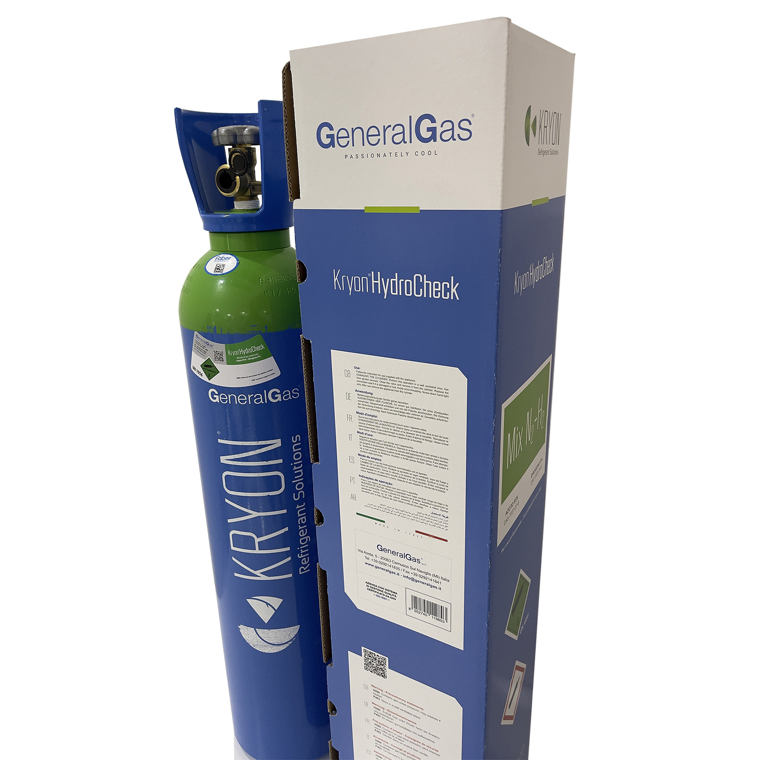 Kit Ricerca Fughe Professionale (Refrigerazione e Condizionamento) composto da bombola azoidro Kryon® HydroCheck da 3 mc/3000 litri di miscela, K-Leak Tester e strumento cercafughe elettronico - Foto 3