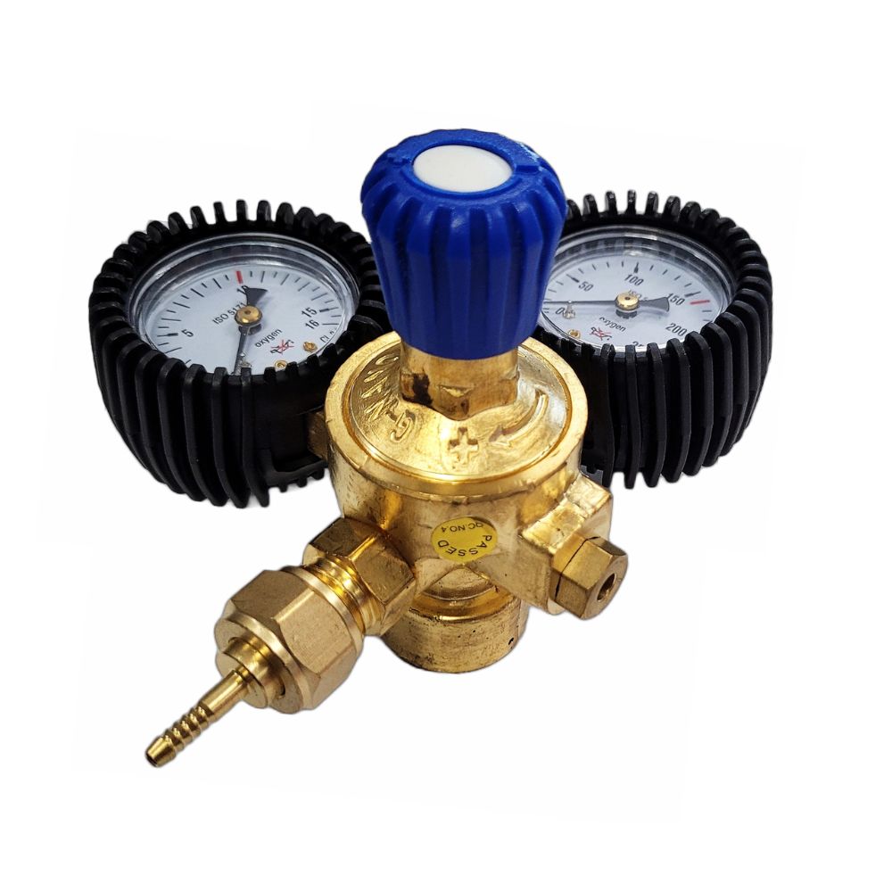 Pressure regulator with manometer for G-Oxygen cylinder for kit MAXIFLAME and MINIFLAME