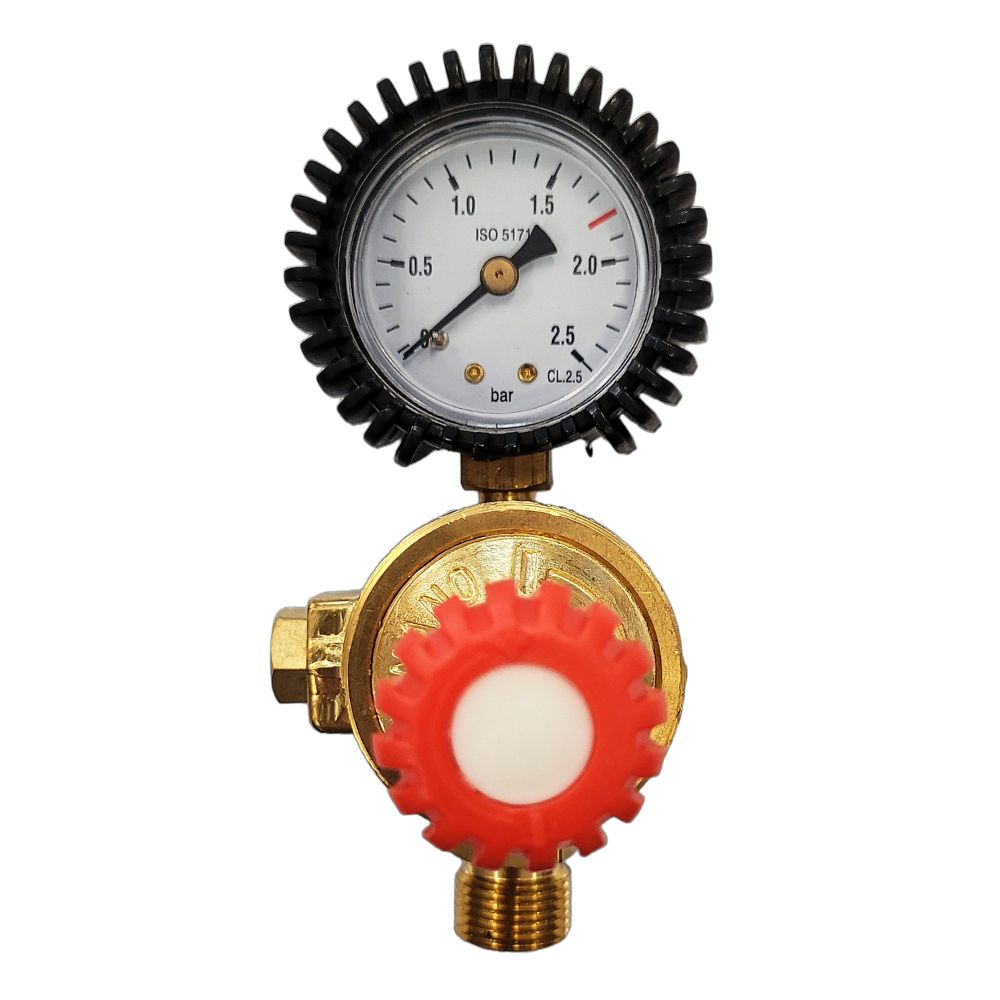 Pressure regulator with manometer for MAP gas cylinder MAXIFLAME