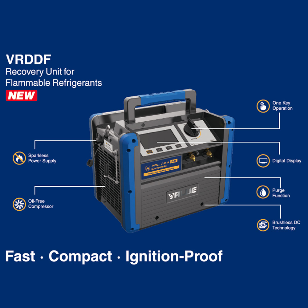 VALUE VRDDF - Recuperatore certificato ATEX per gas infiammabili 1 HP-0,75 KW, 510 kg/ora in push/pull, adatto anche per refrigeranti A2L e A3 (propano R290) - Foto 3