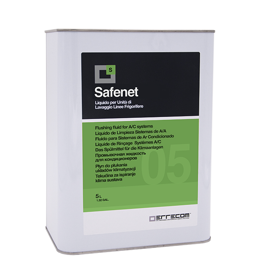 SAFENET Non-flammable refrigeration flushing fluid with high evaporation level - metal container 5 liters