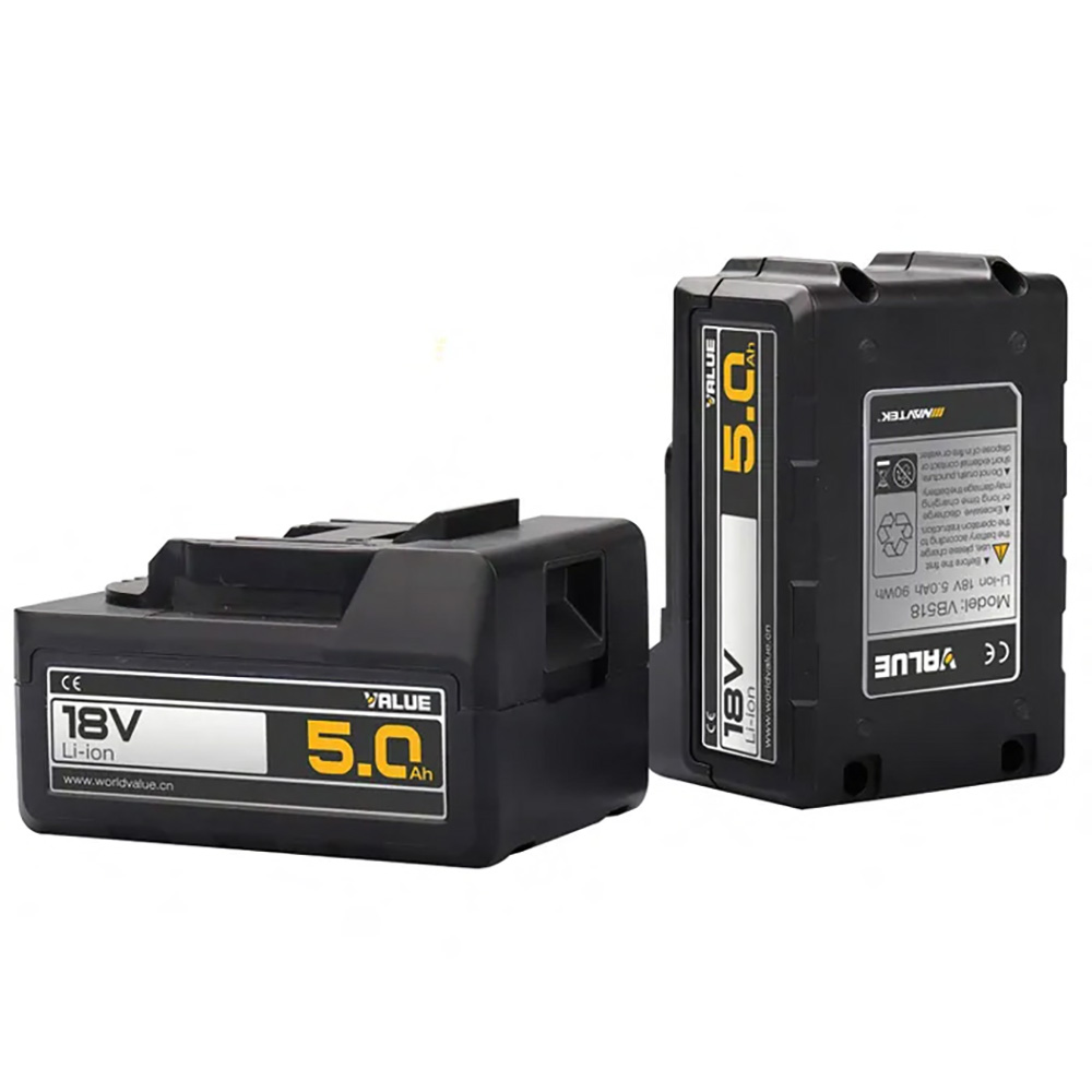 VALUE Batteria al litio di ricambio 5 Ah 18 V - per pompa vuoto a batteria mod. VRP-2DLi - Foto 1 