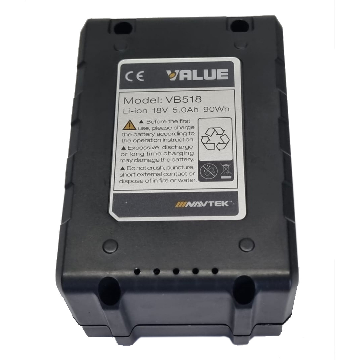 VALUE Batteria al litio di ricambio 5 Ah 18 V - per pompa vuoto a batteria mod. VRP-2DLi - Foto 5