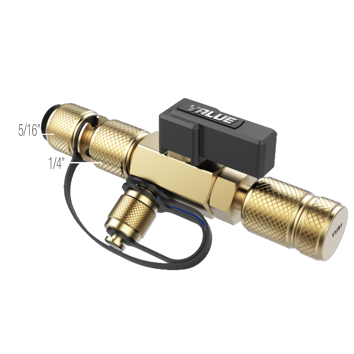 Schrader Valve core remover Value VCR1 (suitable for R410A, R32 with connections 5/16 and ¼)