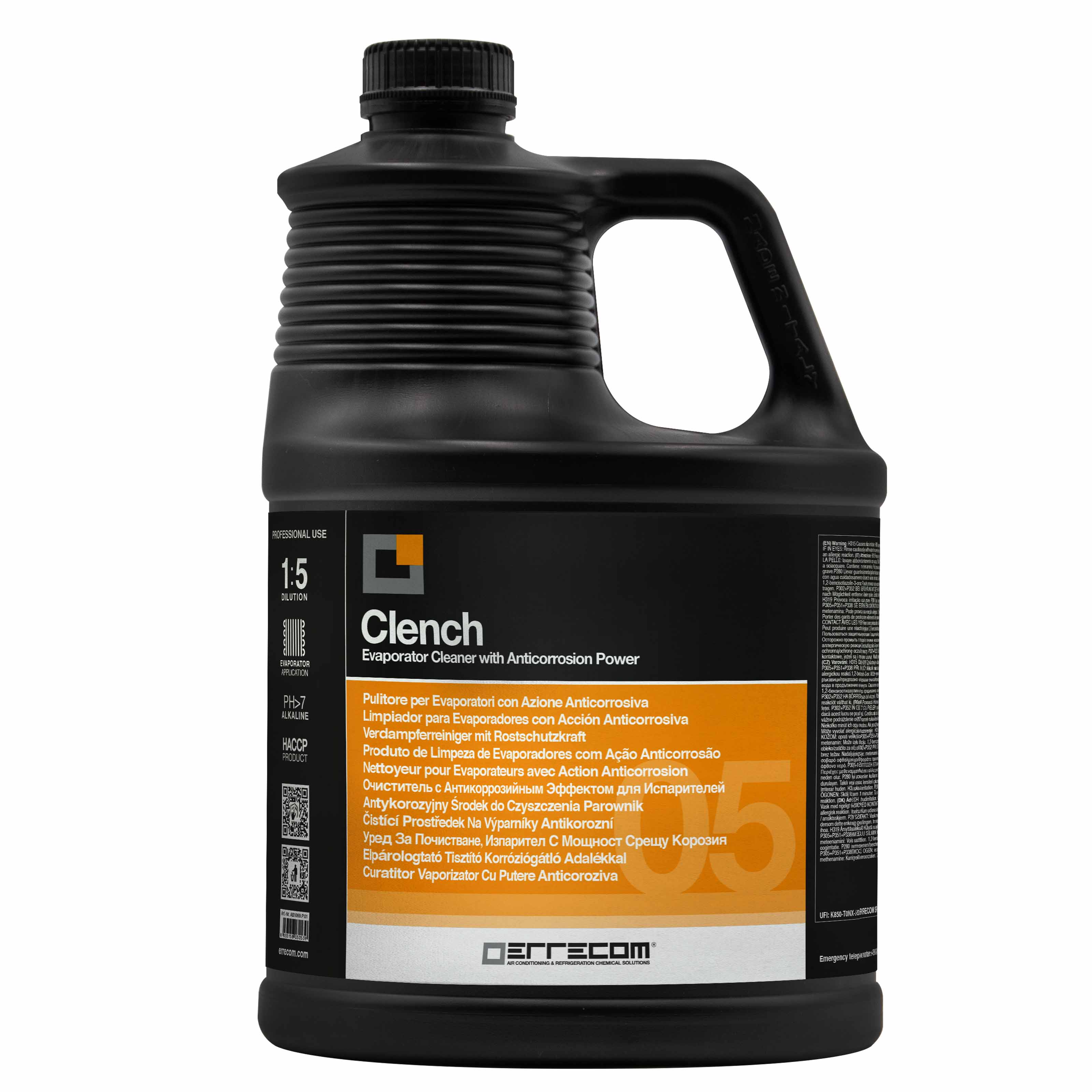 2 x Evaporator Cleaner with Anticorrosion Power - CLENCH SPRAY - 5 lt - Package # 2 pcs.