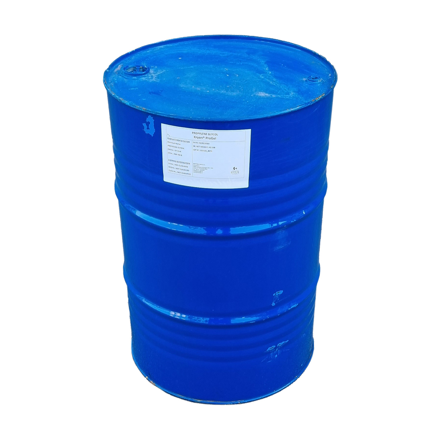 Kryon® NeoGel - Glicole Etilenico Inibito (MEG) in fusto metallico 200 Kg (colorato blu) - Foto 1 