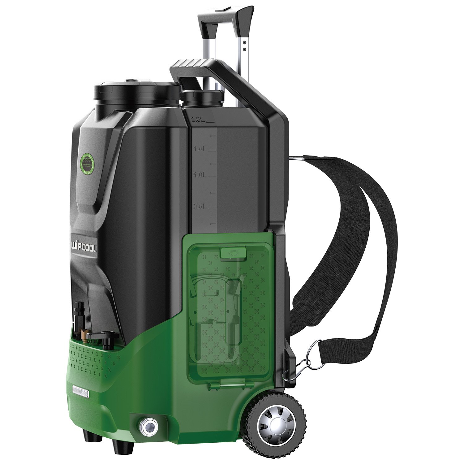 Idropulitrice carrellata portatile a batteria per sistemi HVACR, con tracolla, mod. C10BW (batteria NON inclusa)  - Foto 4
