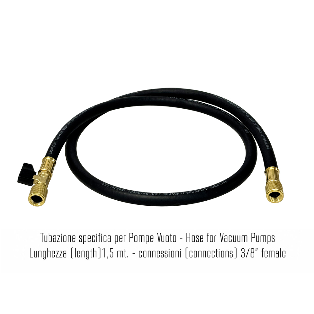 VALUE Tubazione specifica per pompe vuoto (colore nero) - SAEJ2196/ EN1736 - lunghezza 150 cm. -  attacchi 3/8 SAE femmina