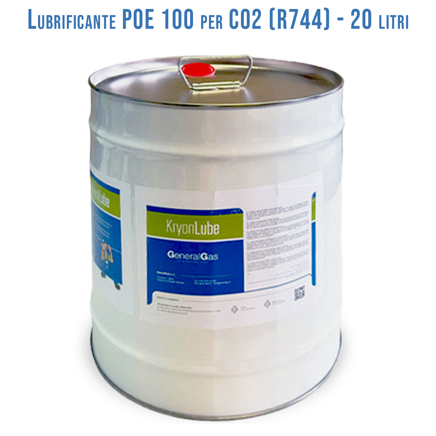 Lubrificante HVACR KryonLube POE 100 CO2 - polyol estere - Tanica in metallo da 20 lt.