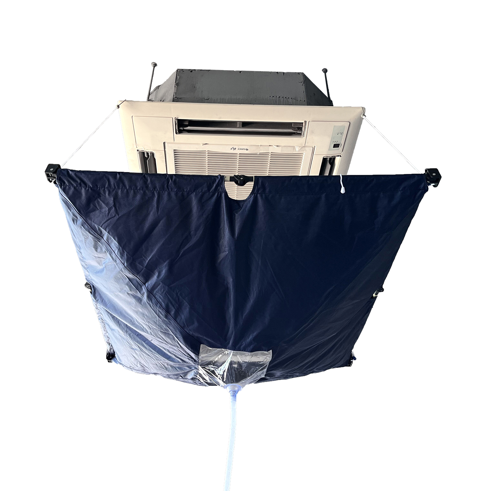 Cover riutilizzabile per pulizia climatizzatori a soffitto A/C (unità interne) - UPPY - completa di sacca per trasporto e custodia